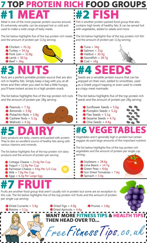7 Top Protein Rich Food Groups