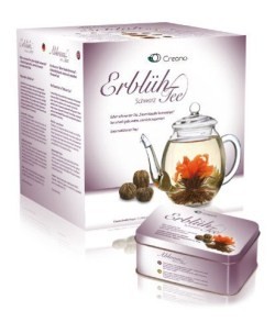 Creano AbloomTea Teapot Giftbox With 6 Black Teaballs