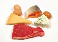 A selection of animal proteins.