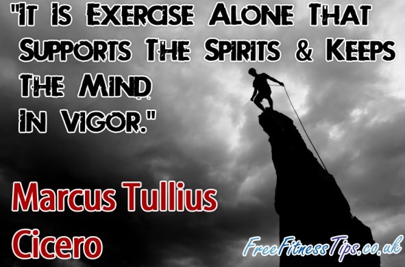 "It Is Exercise Alone That Supports The Spirits & Keeps The Mind In Vigor." - Marcus Tullius Cicero