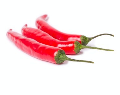 3 red chilli peppers.