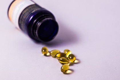 A bottle of essential fatty acids.