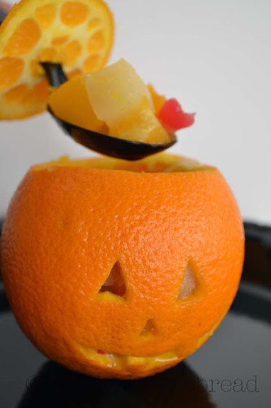 Fruit Snack O'Lantern For Halloween