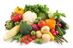 A selection of vegetables.