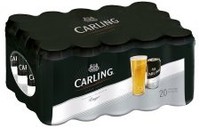 A crate of Carling.