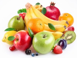 A selection of natural, healthy fruits.