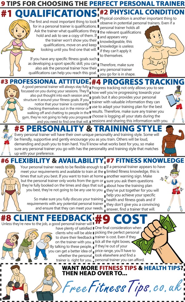 9 Tips For Choosing The Perfect Personal Trainer