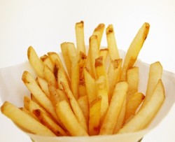 A bag of french fries.