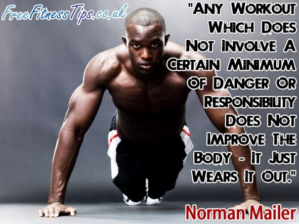 "Any Workout Which Does Not Involve A Certain Minimum Of Danger Or Responsibility Does Not Improve The Body - It Just Wears It Out." - Norman Mailer