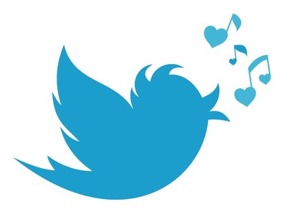 An illustration of the Twitter bird singing a song.