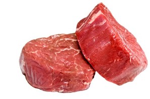 Two raw cuts of beef.