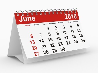 A calendar for June 2010.