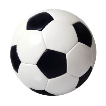 A football on a white background.