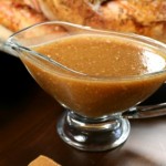 A pot of natural gravy.
