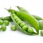 A selection of green peas.