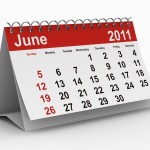 A calendar showing June 2011.