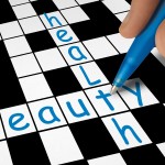 A crossword showing health and beauty.