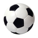 A football on a white background.